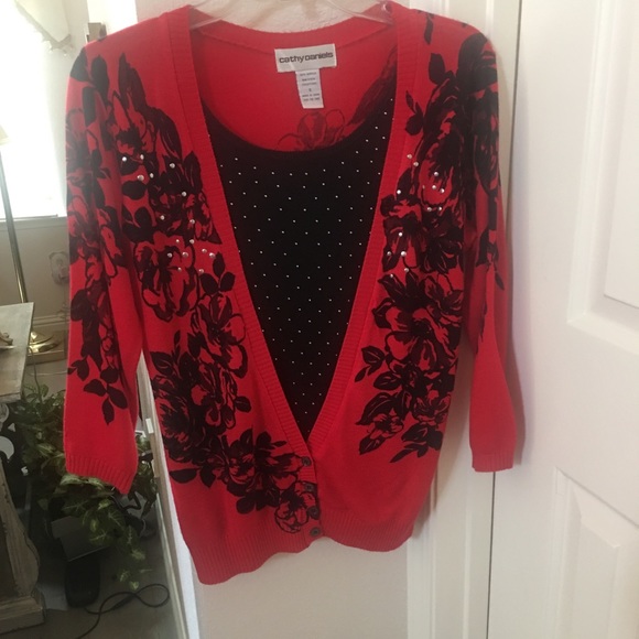 Cathy Daniels sweater top.  (Small) - Picture 1 of 8